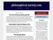 Tablet Screenshot of philosophicalsociety.com